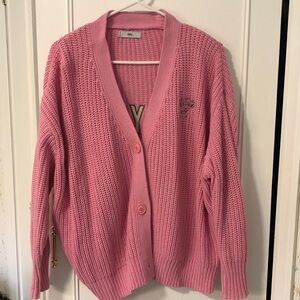 Adika pink “BABYGIRL” cardigan